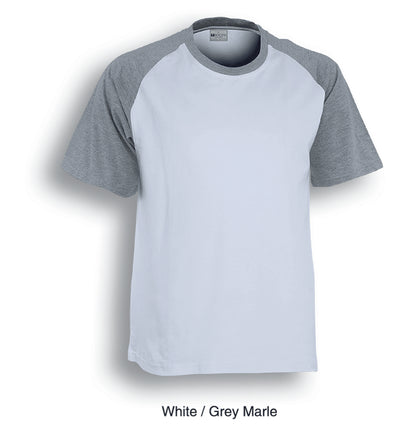 Bocini Adults Raglan Sleeve Tee-(CT0332)