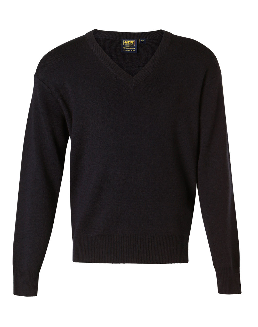 Winning Spirit Men's V-Neck Wool/Acrylic Knit Jumper (WJ01