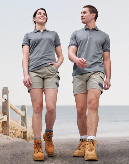Winning Spirit Unisex Cotton Stretch Drill Cuffed Work Shorts (WP29)