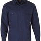 Winning Spirit Cotton Drill Long Sleeve Work Shirt-(WT04)