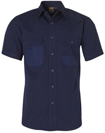 Winning Spirit Dura Wear Short Sleeve work Shirt-(WT05)