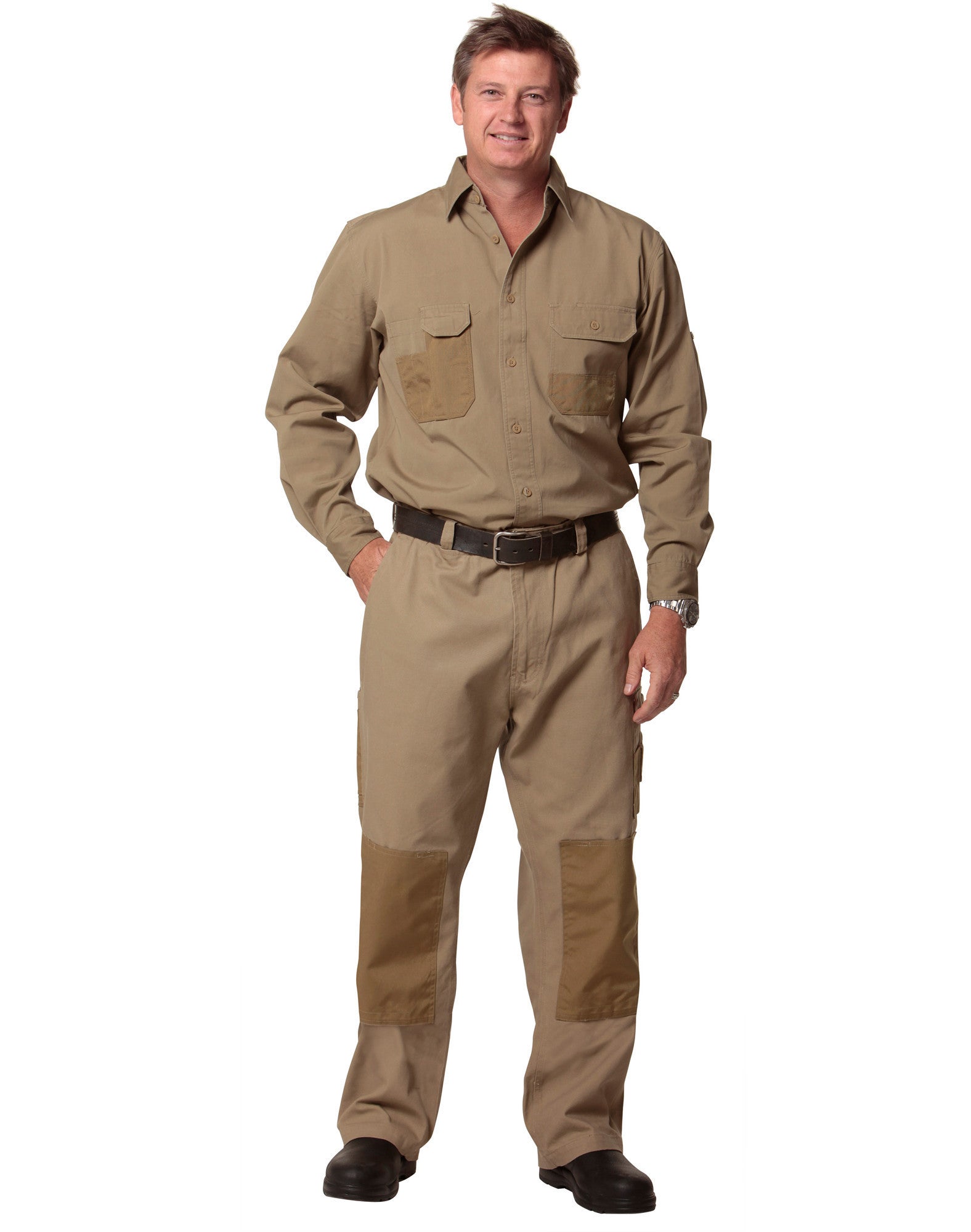 Winning Spirit Dura Wear Long Sleeve work Shirt-(WT06)