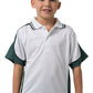 Be Seen-Be Seen Kids Polo Shirt With Striped Collar 5th( 12 White Color )-White-Bottle-Black / 6-Uniform Wholesalers - 1