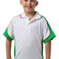 Be Seen-Be Seen Kids Polo Shirt With Striped Collar 5th( 12 White Color )-White-Emerald-Red / 6-Uniform Wholesalers - 4