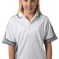 Be Seen-Be Seen Kids Polo Shirt With Striped Collar 5th( 12 White Color )-White-Grey-Black / 6-Uniform Wholesalers - 5