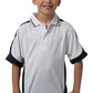 Be Seen-Be Seen Kids Polo Shirt With Striped Collar 5th( 12 White Color )-White-Navy-Grey / 6-Uniform Wholesalers - 7