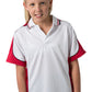 Be Seen-Be Seen Kids Polo Shirt With Striped Collar 5th( 12 White Color )-White-Red-Navy / 6-Uniform Wholesalers - 10