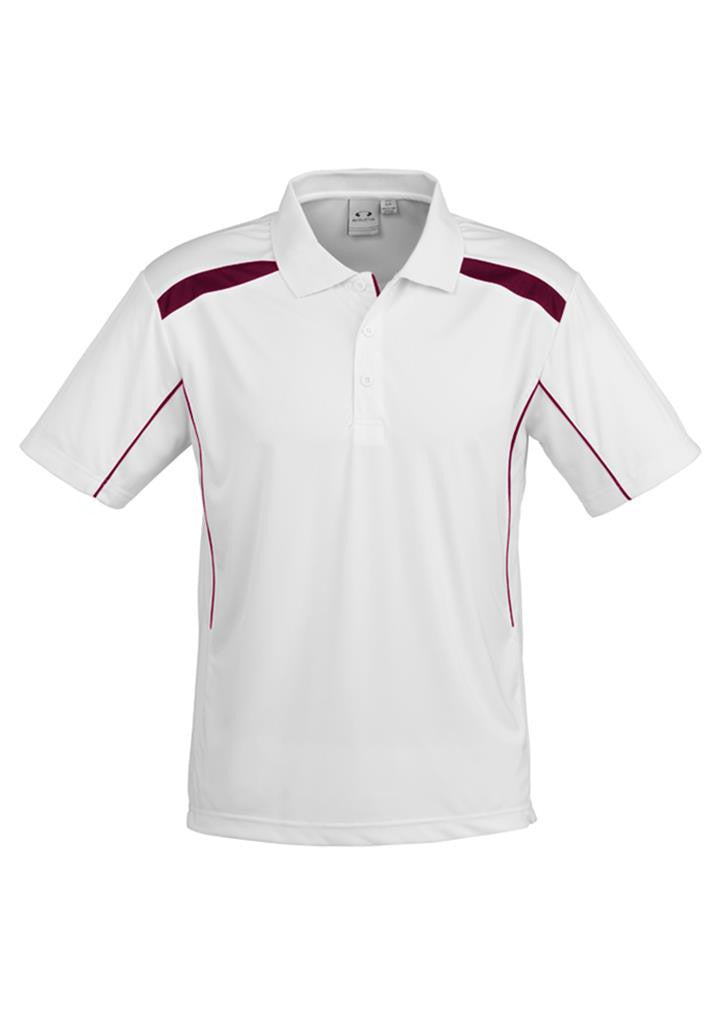 Biz Collection-Biz Collection Mens United Short Sleeve Polo 2nd  ( 10 Colour )-White / Maroon / Small-Uniform Wholesalers - 9