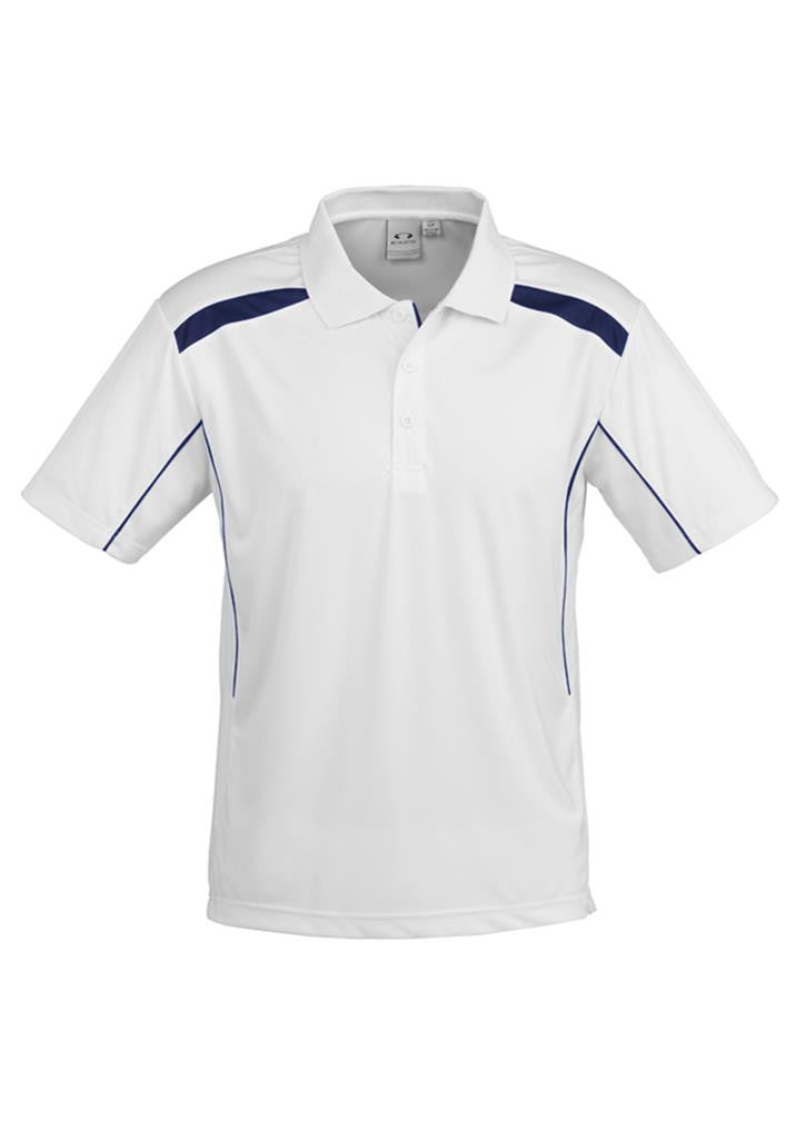 Biz Collection-Biz Collection Mens United Short Sleeve Polo 2nd  ( 10 Colour )-White / Navy / Small-Uniform Wholesalers - 1