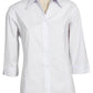Biz Collection-Biz Collection Ladies Manhattan 3/4 Sleeve Shirt-White / Navy / 6-Corporate Apparel Online - 9