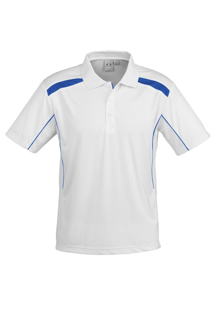 Biz Collection-Biz Collection Mens United Short Sleeve Polo 2nd  ( 10 Colour )-White / Royal / Small-Uniform Wholesalers - 3