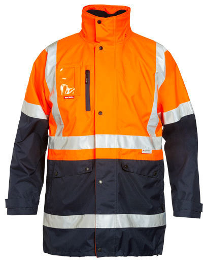Hard Yakka-Hard Yakka - 4 In 1 Jacket-Orange/navy / XS-Uniform Wholesalers - 1