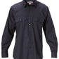 Hard Yakka-Hard Yakka Permanent Press Poly Cotton Shirt Long Sleeve-Midnight / S-Uniform Wholesalers - 3