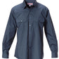 Hard Yakka-Hard Yakka Permanent Press Poly Cotton Shirt Long Sleeve-Gunmetal / L-Uniform Wholesalers - 2