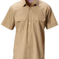 Hard Yakka-Hard Yakka Permanent Press Poly Cotton Shirt Short Sleeve-Putty / S-Uniform Wholesalers - 6
