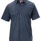 Hard Yakka-Hard Yakka Permanent Press Poly Cotton Shirt Short Sleeve-Gunmetal / M-Uniform Wholesalers - 2