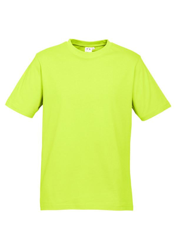 Biz Collection-Biz Collection Mens Ice Tee 2nd  ( 10 Colour )-Fluoro Yellow/Lime / S-Uniform Wholesalers - 9
