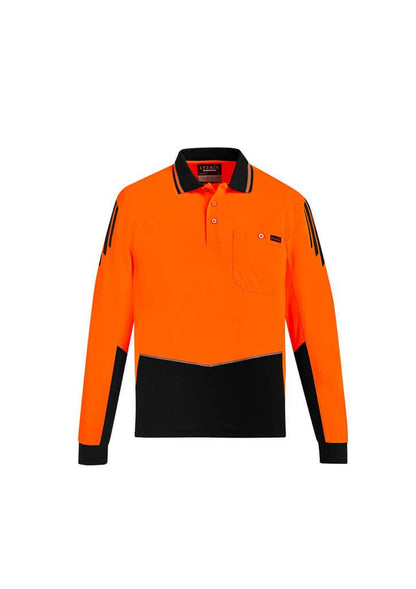 Syzmik Mens Hi Vis Flux L/S Polo (ZH310)