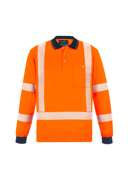 Syzmik Unisex Hi Vis Segmented X Back Nsw Rail Polo (ZH690)