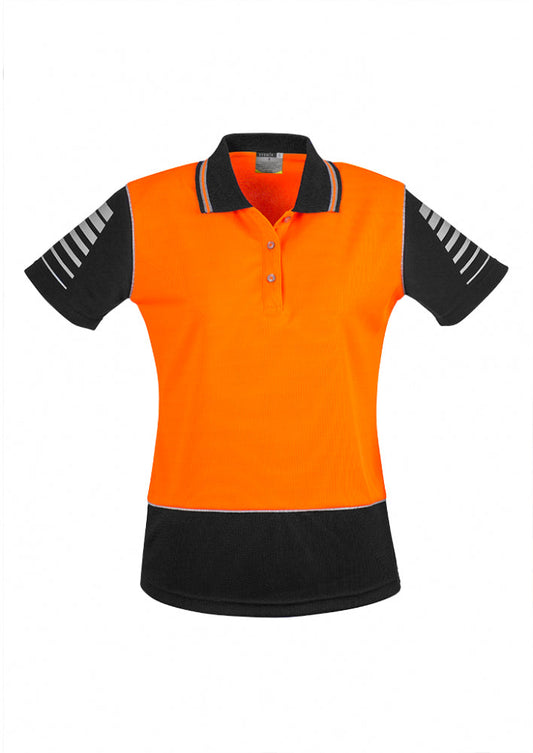 Syzmik Womens Hi Vis Zone Polo (ZHL236)-Clearance