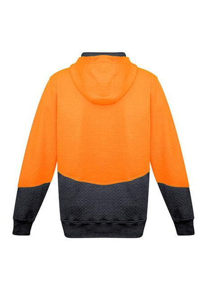 Syzmik ZT478 Unisex Hi Vis Textured Jacquard Full Zip Hoodie-Clearance
