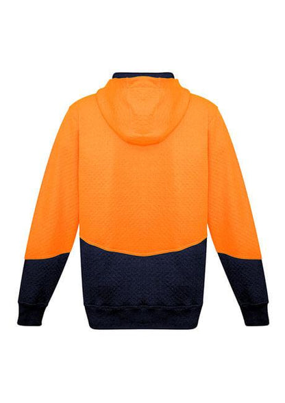 Syzmik ZT478 Unisex Hi Vis Textured Jacquard Full Zip Hoodie-Clearance