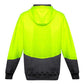 Syzmik ZT478 Unisex Hi Vis Textured Jacquard Full Zip Hoodie-Clearance