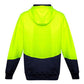 Syzmik ZT478 Unisex Hi Vis Textured Jacquard Full Zip Hoodie-Clearance
