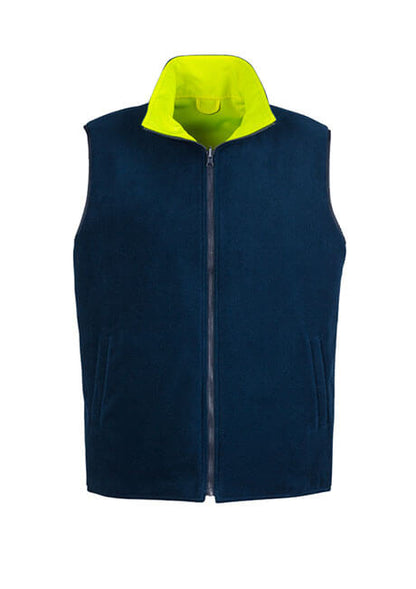 Syzmik ZV358 Mens Hi Vis Lightweight Fleece Lined Vest