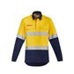 Syzmik Mens Orange Flame Hrc 2 Hoop Taped Closed Front Spliced Shirt (ZW143)
