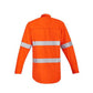 Syzmik Mens Orange Flame Hrc 2 Hoop Taped Open Front Spliced Shirt (ZW145)