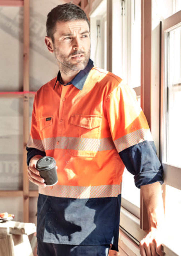 Syzmik-Mens-Rugged-Cooling-Hi-Vis-Shirts
