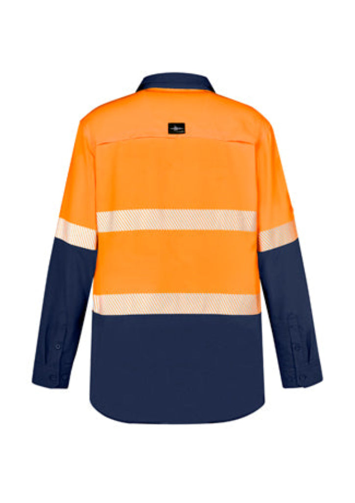 Syzmik Mens Hi Vis Outdoor Segmented Tape L/S Shirt  (ZW470)