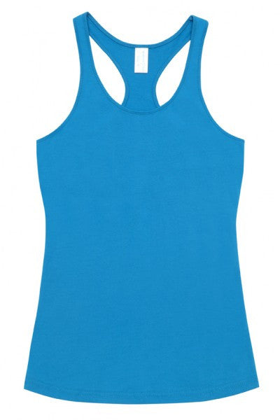 Ramo-Ramo Ladies/Kids Tback Singlet-Azure / 2-Uniform Wholesalers - 4