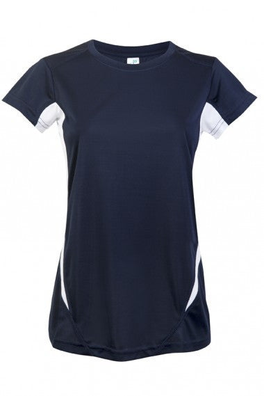 Ramo-Ramo Ladies Accelerator Cool-Dry T-shirt	(new)-Navy/White / 8-Uniform Wholesalers - 6