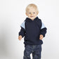 Ramo-Ramo Kids Shoulder Contrast Panel Hoodies--Uniform Wholesalers - 1