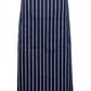 Ramo-Ramo Striped Apron - Full-waist-82cm*90cm70cm X 82cm / Navy/White-Uniform Wholesalers - 4