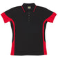 Ramo-Ramo Mens Contrast Polo-Black/Red / S-Uniform Wholesalers - 3