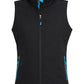 Biz Collection-Biz Collection Ladies Geneva Vest-Black/Cyan / S-Uniform Wholesalers - 3