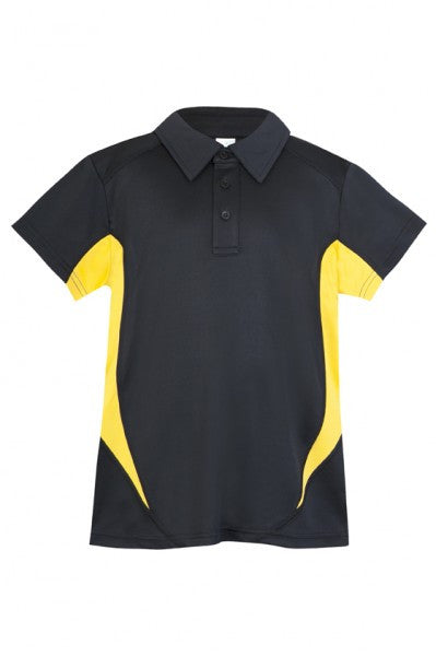 Ramo-Ramo Kids Accelerator Polo-Black/Gold / 4-Uniform Wholesalers - 4