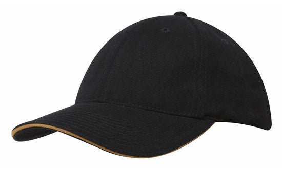 Headwear Brushed Heavy Cotton with Sandwich Trim (4210)