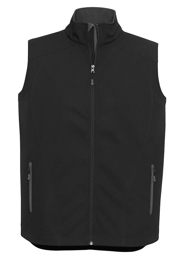 Biz Collection-Biz Collection Mens Geneva Vest-Black/Graphite / S-Uniform Wholesalers - 5