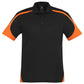 Biz Collection-Biz Collection Mens Talon Polo-Black/Orange / S-Uniform Wholesalers - 1