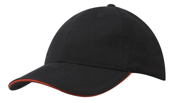 Headwear Brushed Heavy Cotton with Sandwich Trim (4210)