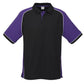 Biz Collection-Biz Collection Mens Nitro Polo-Black / Purple / White / S-Uniform Wholesalers - 6