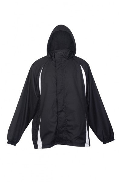 Ramo-Ramo Mens Shower Proof Sportech Nylon Jacket-Black/White / S-Uniform Wholesalers - 3