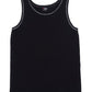 Ramo-Ramo Mens Rib Singlet-Black/White / S-Uniform Wholesalers - 3