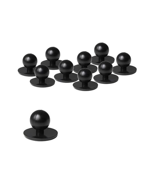 JB's Wear-JB's Chef's Button-BLACK-Uniform Wholesalers - 1