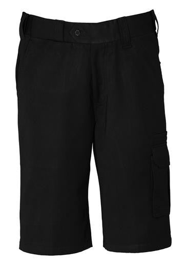 Biz Collection-Biz Collection Mens Detroit Short Stout-Black / 87-Uniform Wholesalers - 1