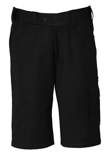 Biz Collection-Biz Collection Mens Detroit Short Regular-Black / 72-Uniform Wholesalers - 1